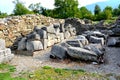 Ruins in Ulpia Traiana Augusta Dacica Sarmizegetusa