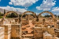 Ruins of the Umayyad Aanjar Anjar Beeka Lebanon Royalty Free Stock Photo