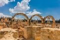 Ruins of the Umayyad Aanjar Anjar Beeka Lebanon Royalty Free Stock Photo