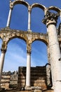 Ruins of the Umayyad Aanjar (Anjar) in Beeka valley Lebanon Middle east Royalty Free Stock Photo