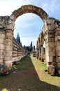 Ruins of the Umayyad Aanjar (Anjar) in Beeka valley Lebanon Middle east Royalty Free Stock Photo