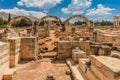 Ruins of the Umayyad Aanjar Beeka Lebanon Royalty Free Stock Photo