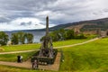 Ruins of Urquhart Castle along Loch Ness, Scotland Royalty Free Stock Photo