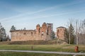 The ruins of the Vastseliina Castle. Royalty Free Stock Photo