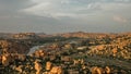 Ruins of Vijayanagar, the former capital of the Vijayanagar Empire, in Hampi