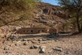 The ruins of the village in Wadi Massal, Riyadh Province, Saudi Arabia