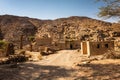 The ruins of the village in Wadi Massal, Riyadh Province, Saudi Arabia