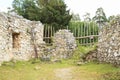 Ruins of walls of old monastery in Slovak Paradise Royalty Free Stock Photo