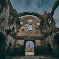 Ruins of the war in Belchite Royalty Free Stock Photo