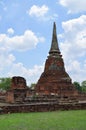 Ruins at Wat Maha That in Ayutthaya