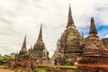 Ruins of Wat Phra Sri Sanphet, Ancient Temple in the Ayutthaya, Thailand, Asia Royalty Free Stock Photo