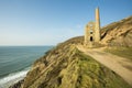 The ruins of the Wheal Coates, Cornwall, England, United Kingdom Royalty Free Stock Photo