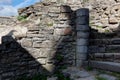 Ruins winding stairs spiral staircase medieval castle Franchimont, Theux, Liege, Belgium Royalty Free Stock Photo