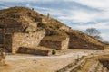 Ruins of the zapotec pre-hispanic city Monte Alban, Oaxaca Royalty Free Stock Photo