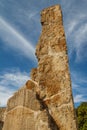 Ruins of the zapotec pre-hispanic city Monte Alban, Oaxaca Royalty Free Stock Photo