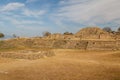 Ruins of the zapotec pre-hispanic city Monte Alban, Oaxaca Royalty Free Stock Photo