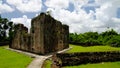 Ruins of Zeeland fort on the island in Essequibo delta, Guyana Royalty Free Stock Photo