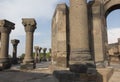 Ruins of Zvartnots celestial angels temple Armenia, Central As Royalty Free Stock Photo