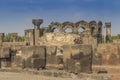 Ruins of Zvartnots celestial angels temple Armenia, Central As Royalty Free Stock Photo