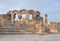 Ruins of the Zvartnots temple. Armenia Royalty Free Stock Photo