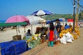 Ruit market on the coast in Kovalam, Kerala, India
