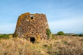 Ruiu nuraghe ruins near Chiaramonti in Sardinia