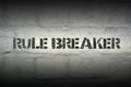 Rule breaker gr Royalty Free Stock Photo