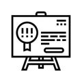 rule company line icon vector illustration Royalty Free Stock Photo