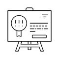 rule company line icon vector illustration Royalty Free Stock Photo