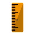 Rule school supply isolated icon