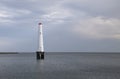 Lighthouse at Princess Pier during overcast weather Royalty Free Stock Photo
