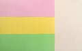 Rule of thirds layout - colorful paper background