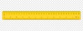 Ruler centimeter and inches double side scale