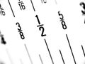 Ruler in Fractions of Inches Royalty Free Stock Photo
