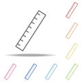 ruler icon. Elements of web in multi colored icons. Simple icon for websites, web design, mobile app, info graphics Royalty Free Stock Photo