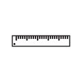 Ruler icon graphic design template vector isolated Royalty Free Stock Photo