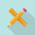 Ruler pencil icon Royalty Free Stock Photo