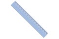 Ruler plastic color. School measuring tool for geometry, drawing, 15 centimeters. Design element on isolated background.