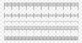 Ruler scale measure. Length measurement scale chart isolated