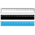 Ruler scale measure on white background. wooden measuring ruler 20 centimeters. school math tool. flat style