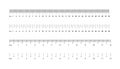 Ruler scales. Centimeter, millimeter, inch of measure. Geometric accuracy in metrics, gradation, distance. 30 cm, 12 inches in