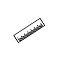 Ruler shape  graphic design Royalty Free Stock Photo
