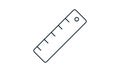 Ruler icon vector concept illustration for design. Royalty Free Stock Photo