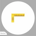 Ruler vector icon sign symbol