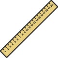 Ruler wit numbers