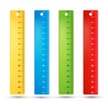 Rulers in centimeters