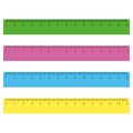 Rulers in centimeters and millimeters Royalty Free Stock Photo