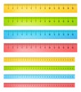 Rulers in centimeters