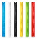 Rulers in centimeters