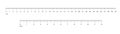 Rulers metric rulers. Measuring tool isolated. Template measuring scale cm metrics indicator.
